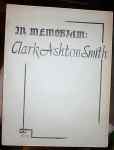 In Memorium - Clark Ashton Smith