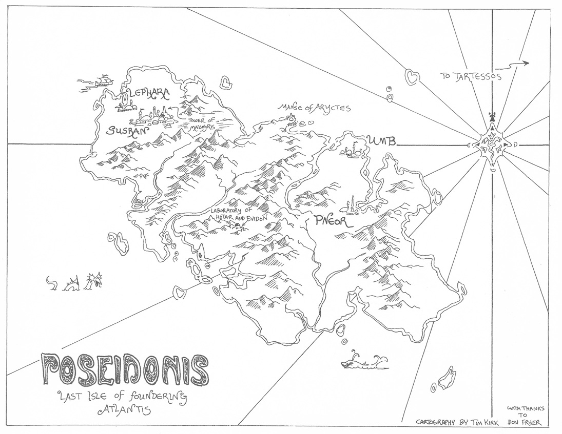 Map of Poseidonis