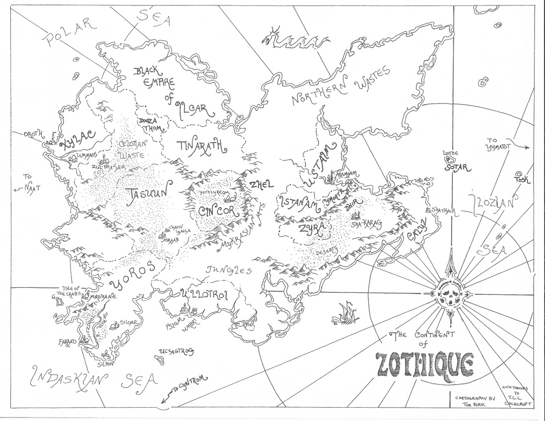 Map of Zothique