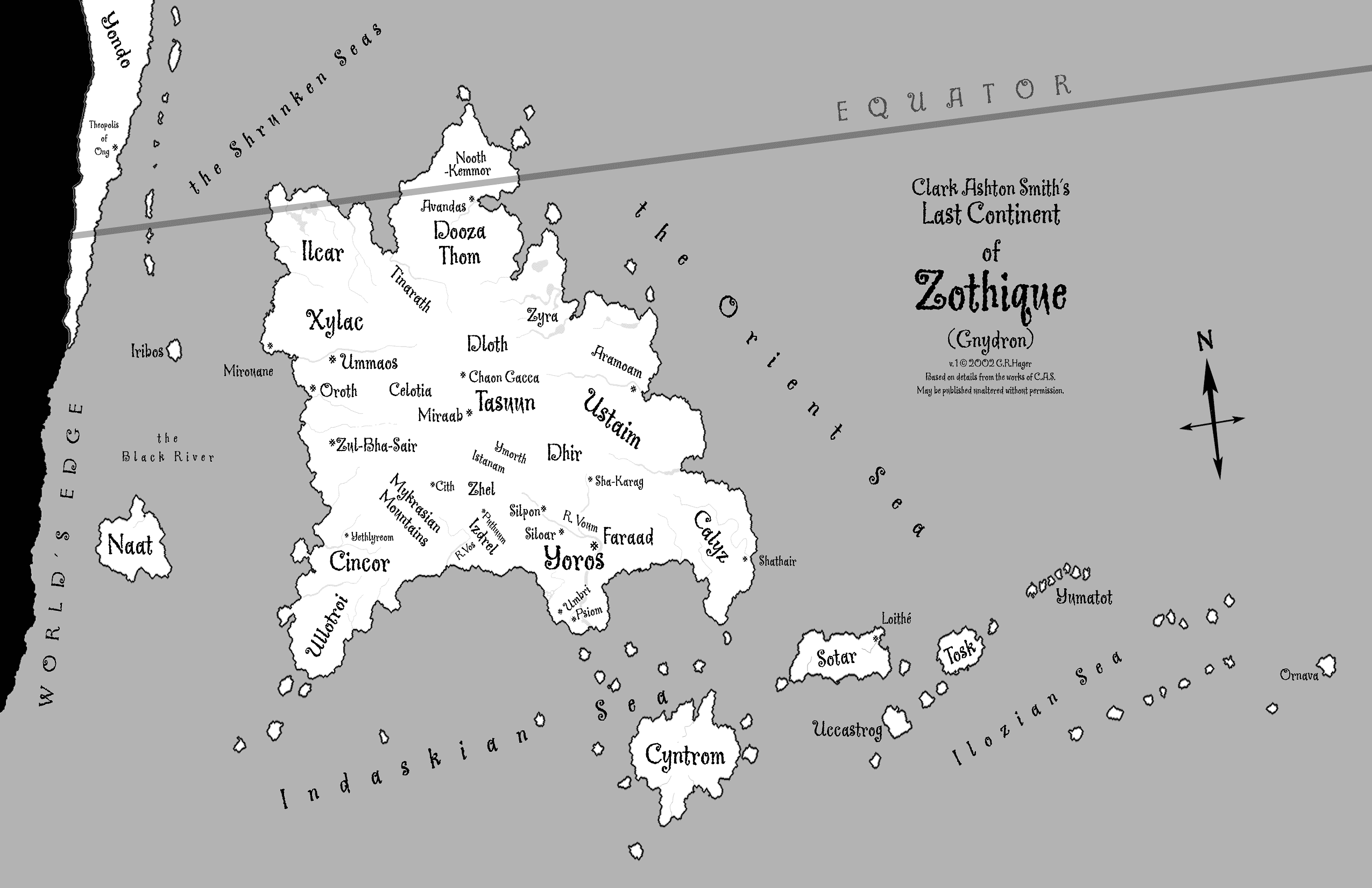 Zothique Map