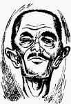 Portrait-caricature of Smith